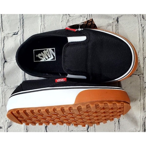 VANS Snow Lodge Slipper Black Gum RARE WATER RESISTANT MENS SZ 4 WOMENS SZ 5.5 - Picture 2 of 7